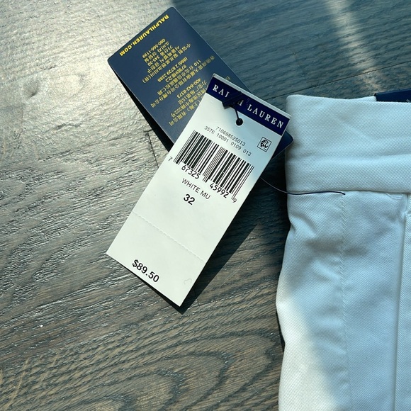 Polo by Ralph Lauren White Flat Front Shorts - Picture 3 of 4